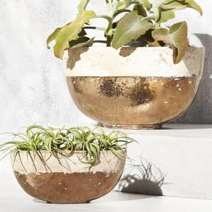 Vela Metallic Large Planter