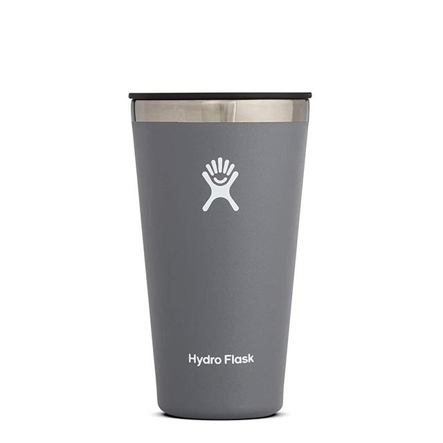 Hydro Flask Tumbler Cup - Stainless Steel & Vacuum Insulated - Press-In Lid - 16 oz, Stone