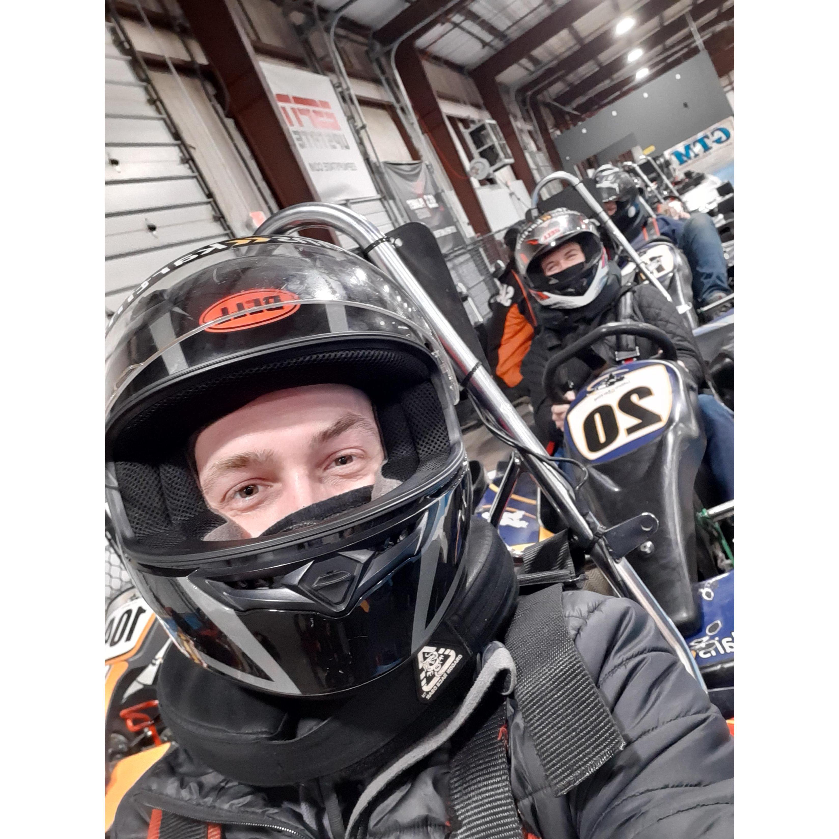 You know what they say, couples that go-kart together...
