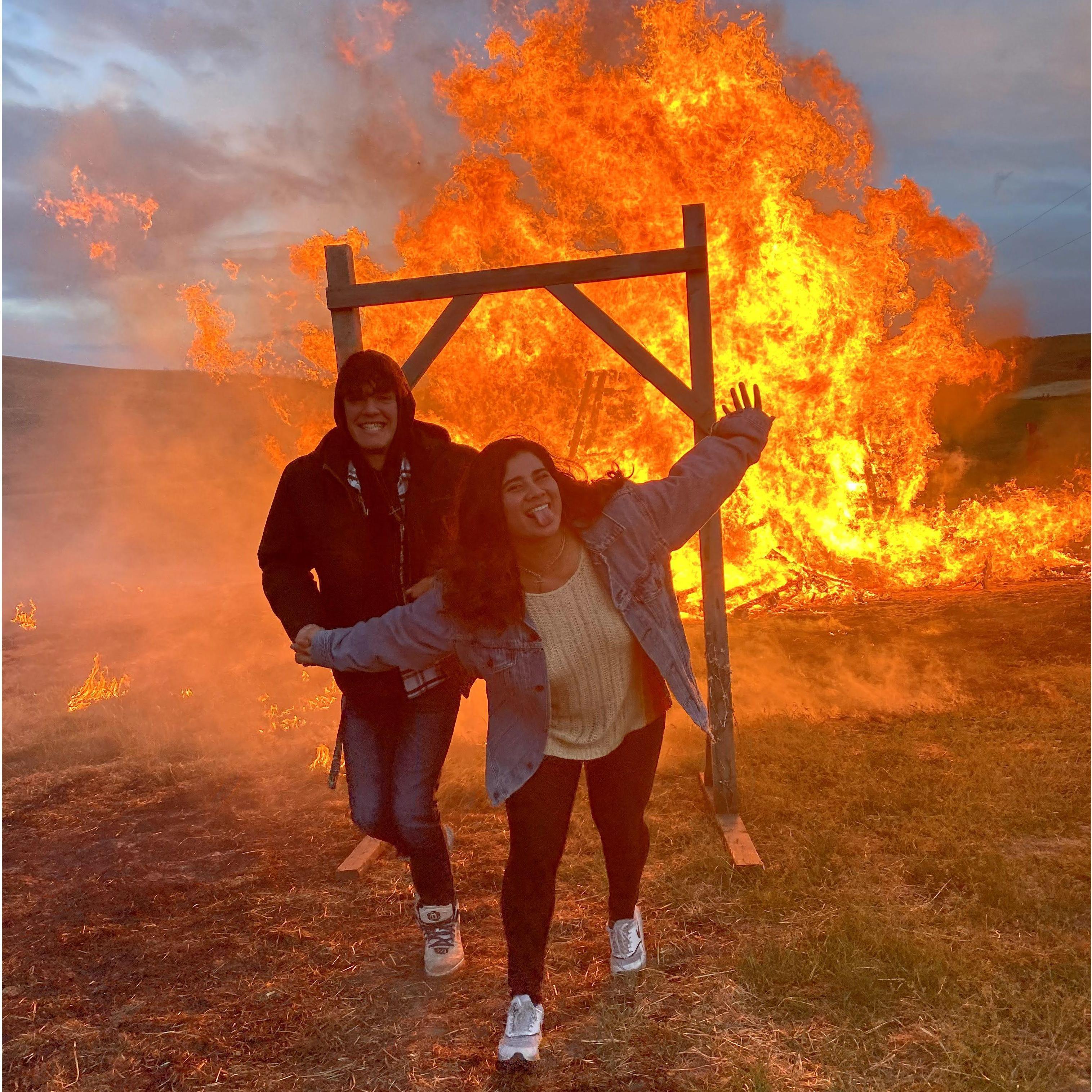 Only the best example of both their personalities. This was taken in 2021, for an End of The Year bonfire!