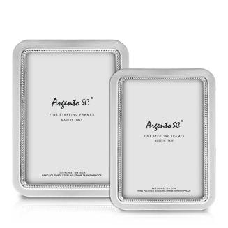 Argento SC Curved Inner Bead Sterling Silver Frame 8" x 10"