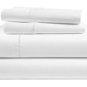 LANE LINEN 100% Egyptian Cotton Sheets Queen Size - 1000 Thread Count White Bed Sheets for Queen Size Bed, Long Staple Cotton Bedding Sheets, Sateen Weave, Luxury Hotel Sheets, Fits upto 17" Mattress