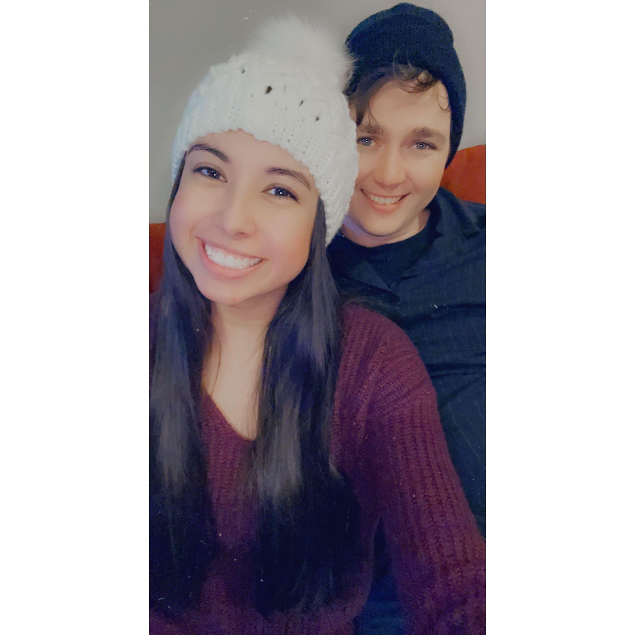 Enjoying the Indiana snow!