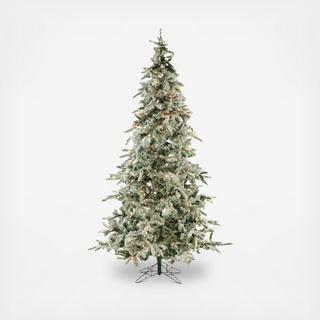 Flocked Mountain Pine Christmas Tree