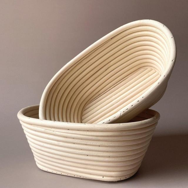 Oval Banneton Basket, 8, 9 inches, 100% Handmade Natural Rattan, Sourdough Bread, Homemade Bread, Proofing Basket, Baker Gift