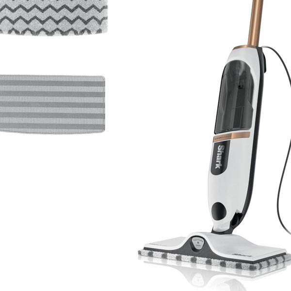 Shark SteamSpot Steam Mop with Steam Blaster Technology, 3 Steam Modes, 2 Washable Pads, XL Removable Water Tank, Lightweight, Steam Cleaner for sealed Hard Floors, Hardwood, Tile, Laminate, S2001