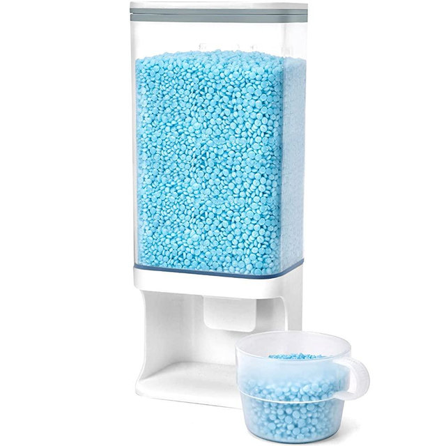 Conworld Laundry Detergent Dispenser, Wall-mounted Laundry Powder Container for Detergent Washing Powder, Scent Booster beads, Bath Salts,Rice,Beans and Dry Food, Suitable for Laundry Room,1500ML