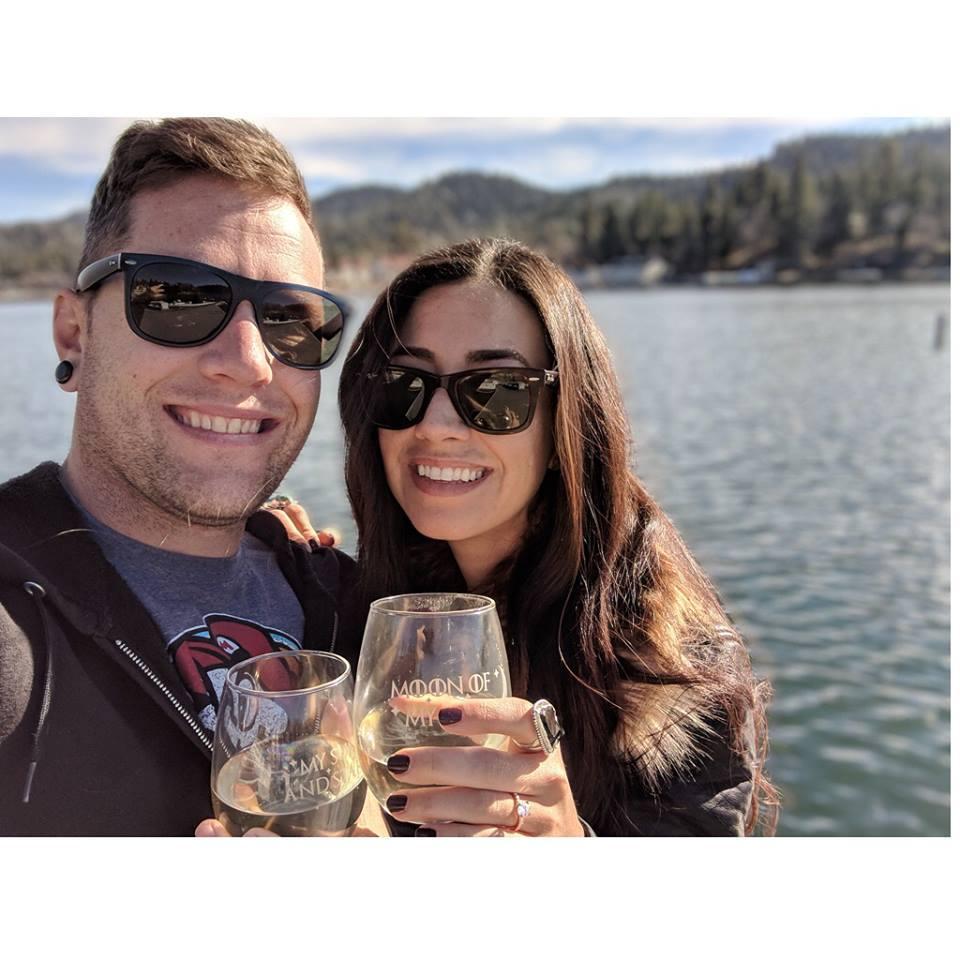 Celebrating our engagement in Lake Arrowhead