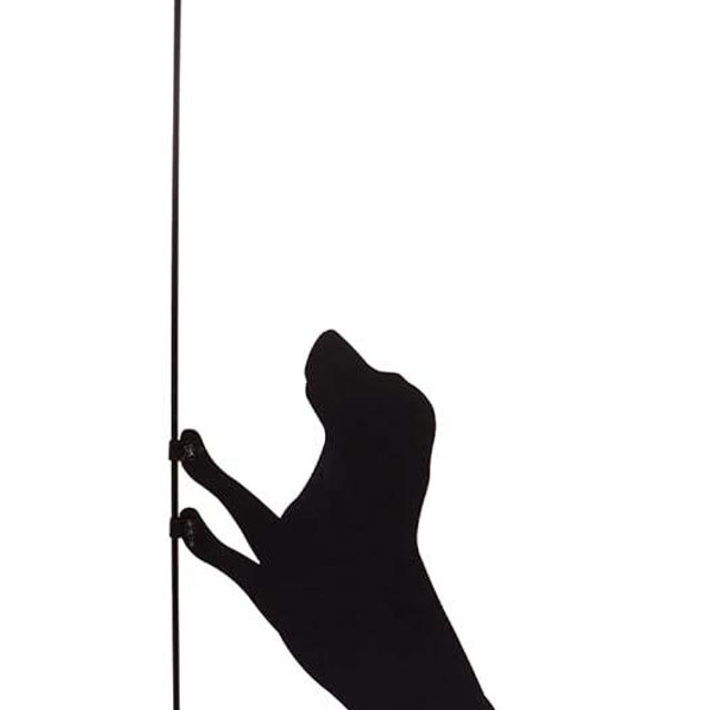 Evergreen Flag Laser Cut Dog Shaped Garden Flag Stand 44"x17"