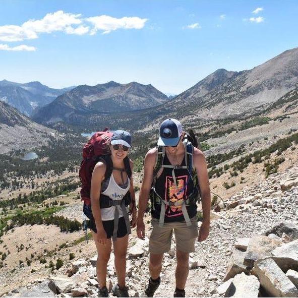 Our first backpacking trip to Kearsarge Pass. Chunt made us hike 20 miles and we barely survived.