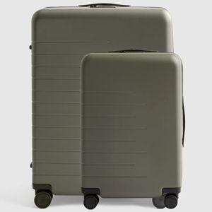 Carry-On & Large Check-In Suitcase Bundle in Olive