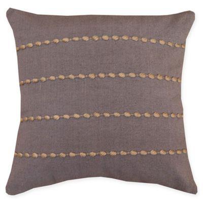 Bee & Willow™ Home Weslyan Square Throw Pillow in Grey