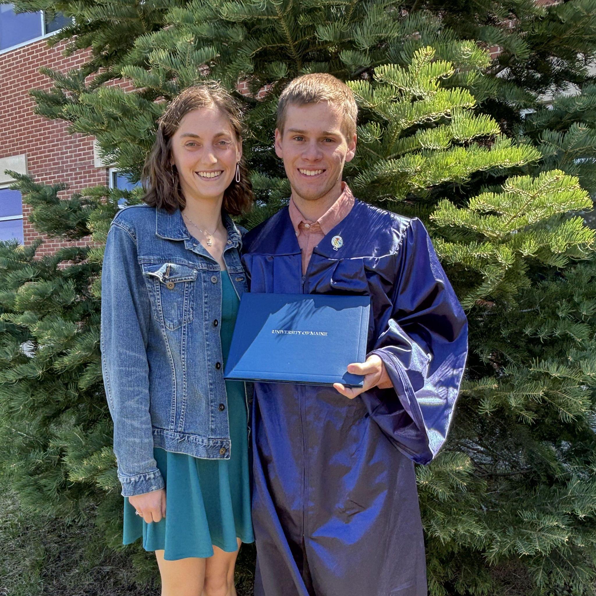 Isaac's graduation from the University of Maine