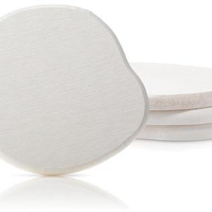 Diatomaceous Earth Coasters Set of 4 (White)