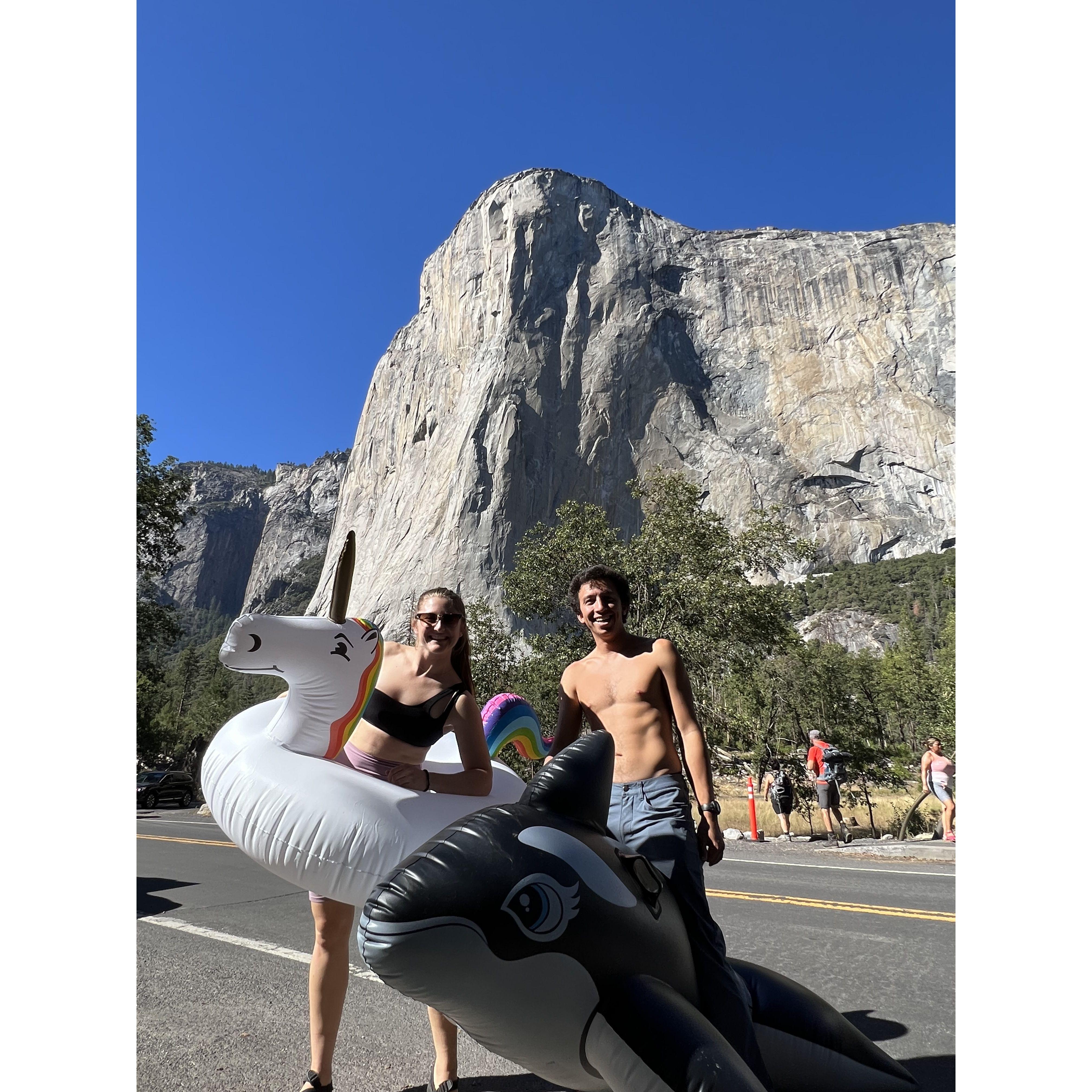Enjoying a swim at Yosemite | California