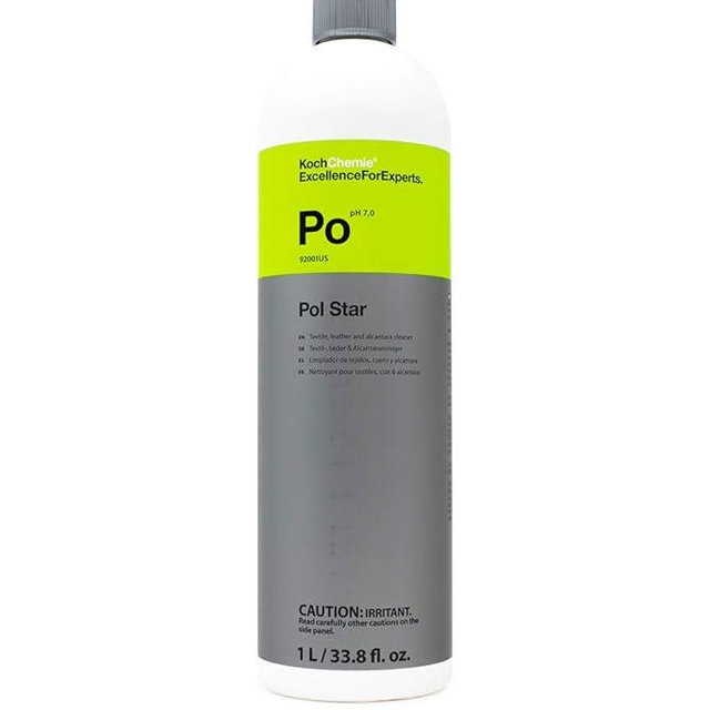Koch-Chemie - Pol Star - Textile, Leather & Alcantara Cleaner; Natural Cleaner, Protection Formula; No Water Marks (1 Liter)