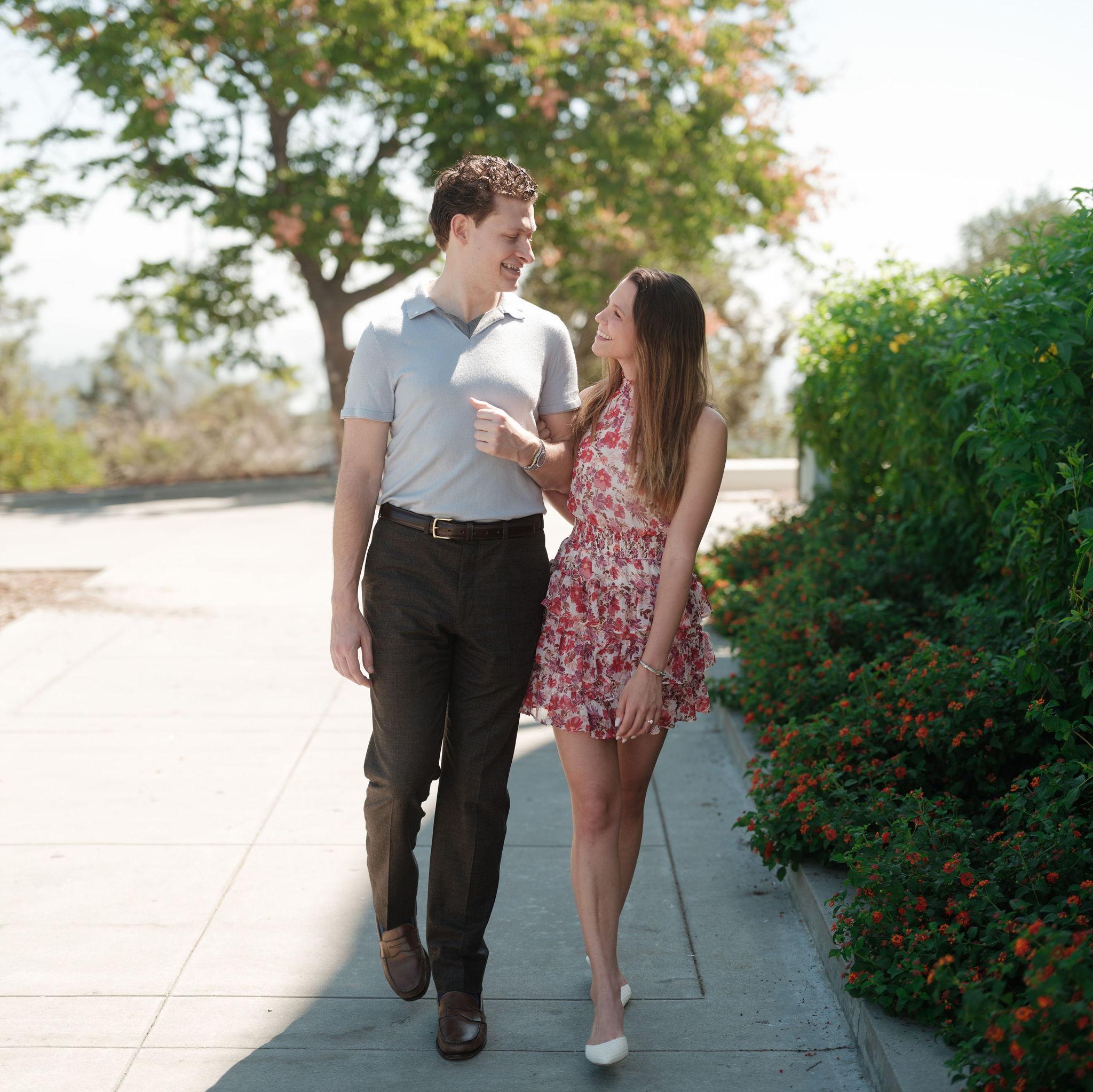 A post engagement stroll (candid)