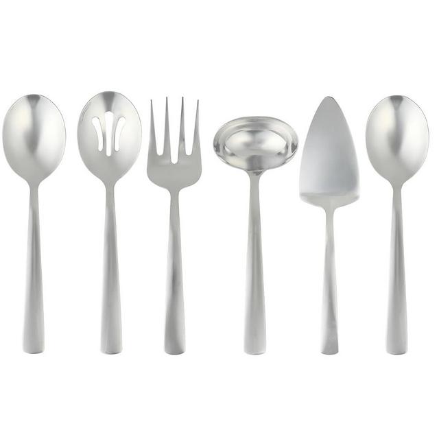 Oster Eastleigh 6-Piece Stainless Steel Hostess Set, Flatware Serving Utensil Set for Parties and Dinners, Rust-Resistant, Dishwasher Safe