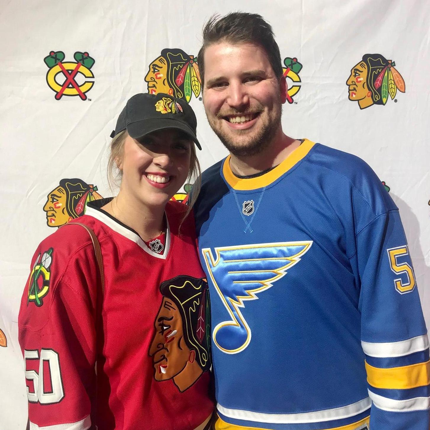 Another Blues / Hawks game in the books!
