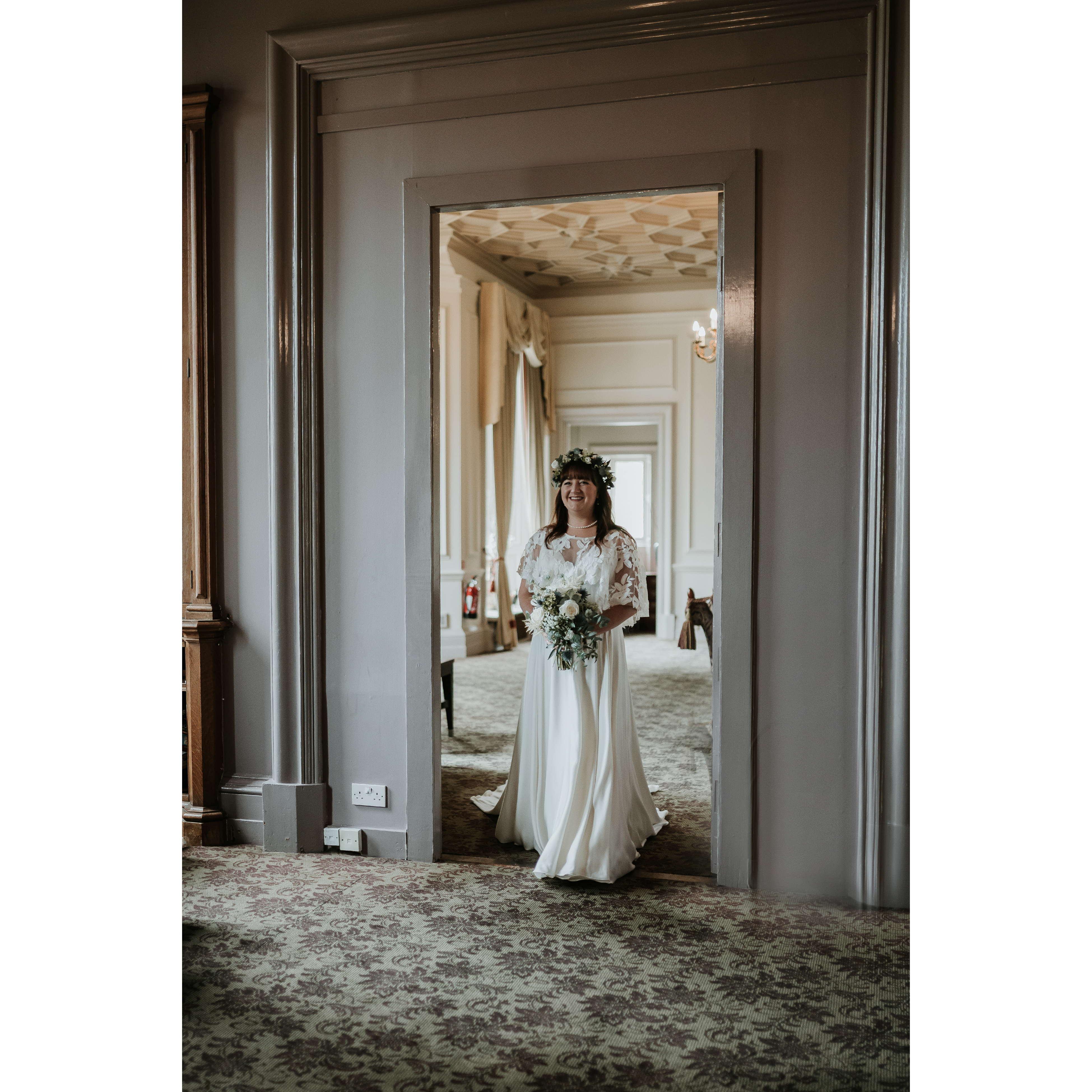 walking into the ceremony