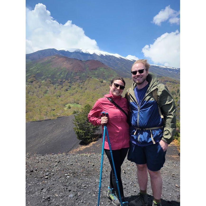 Mt Etna; world's most active volcano