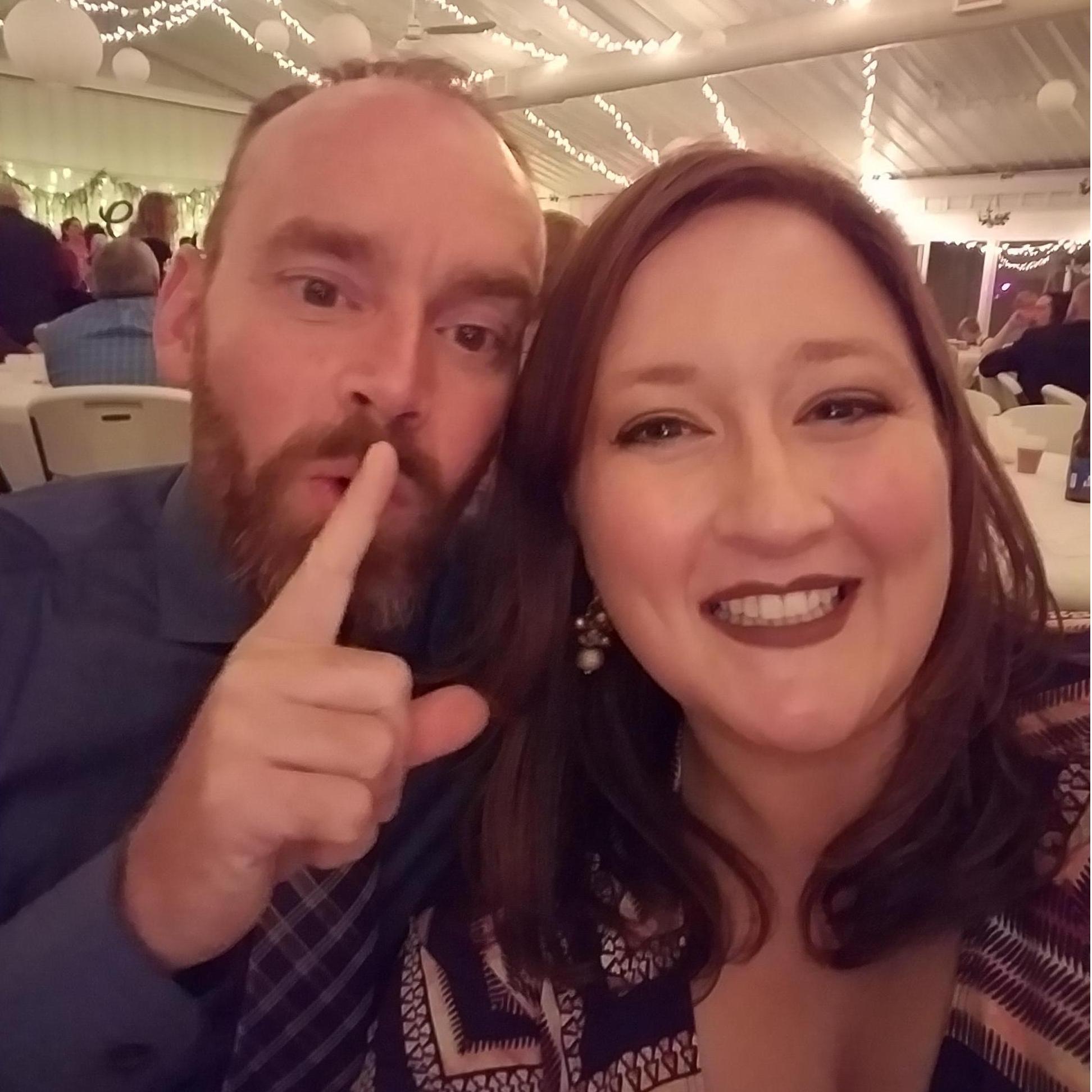Dancing the night away at my cousin's wedding