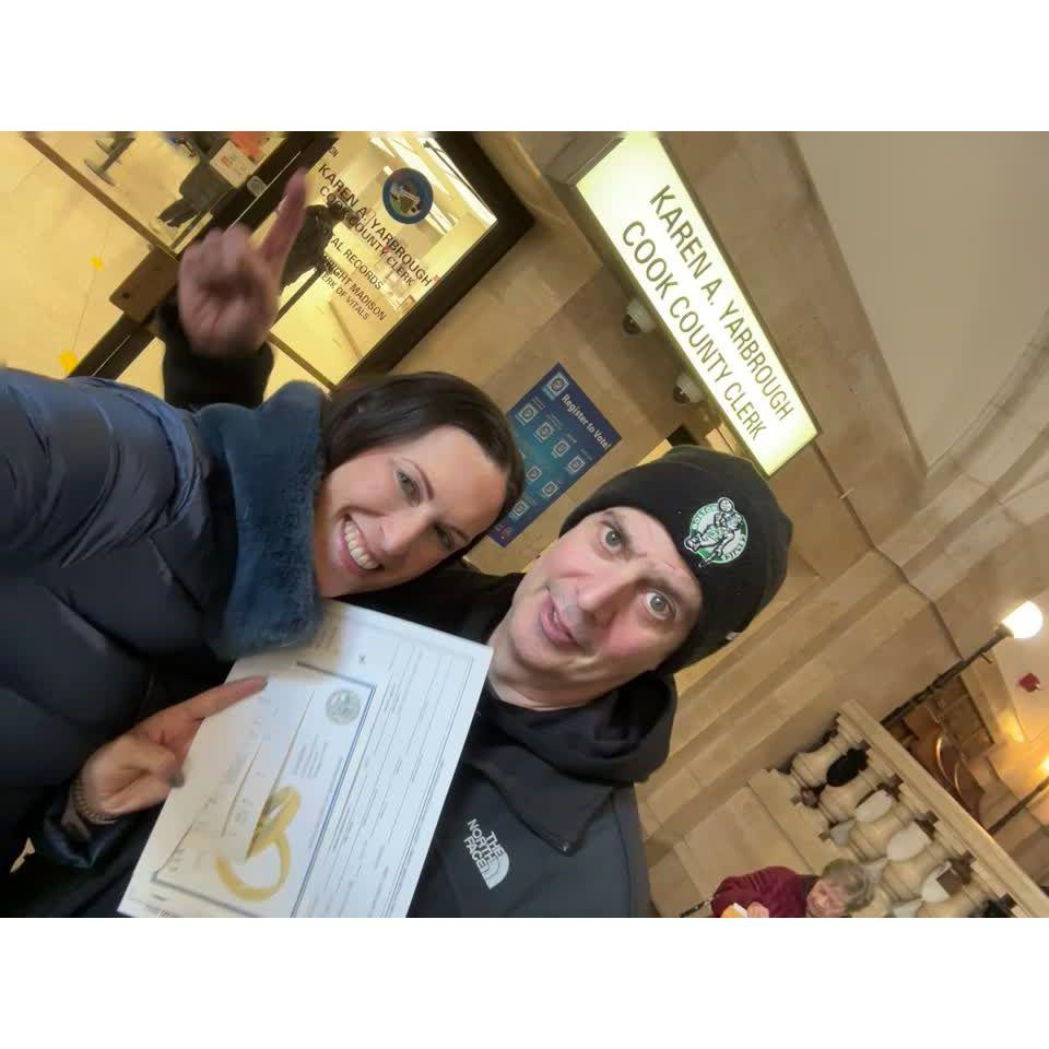 We got our marriage license!