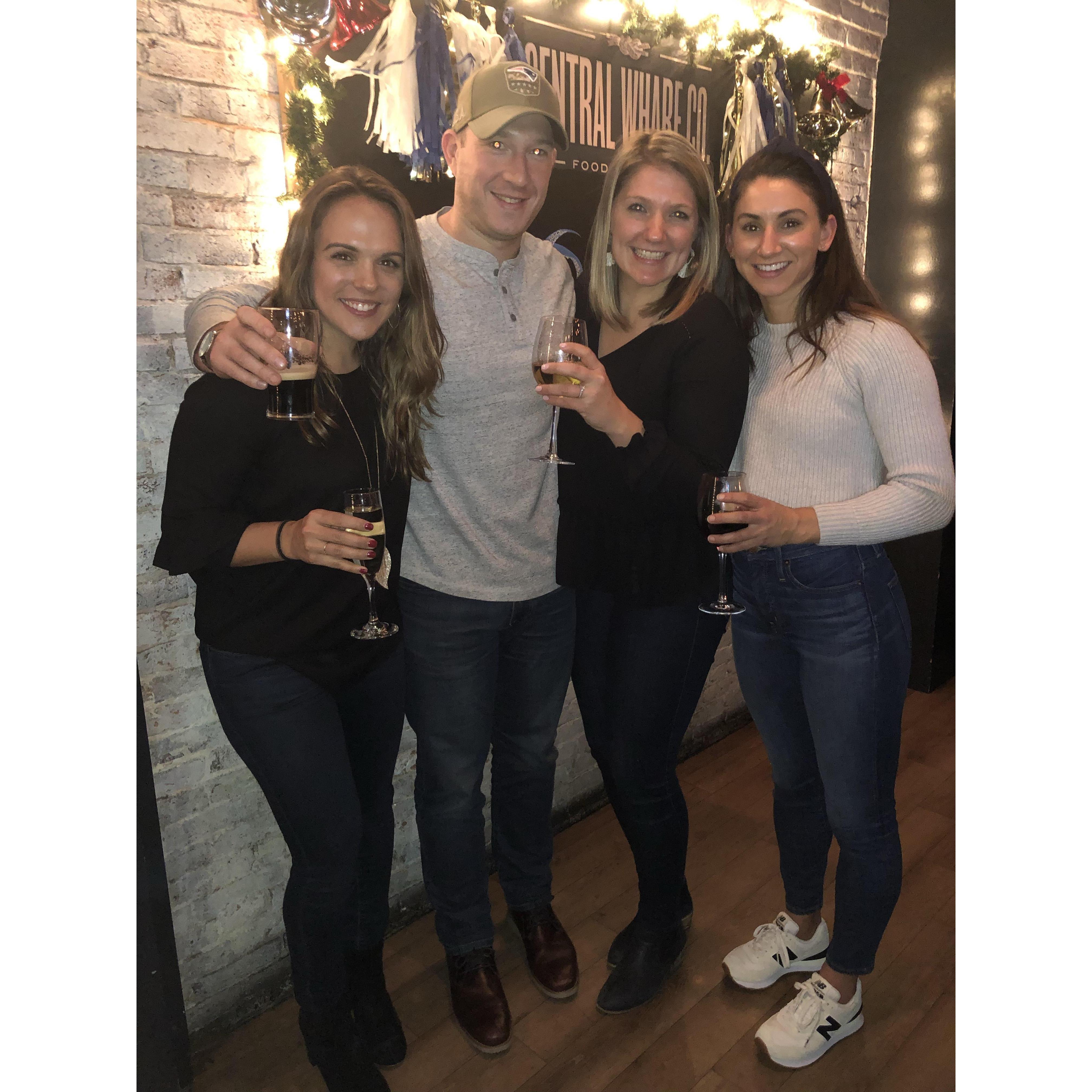 Engagement celebration with friends