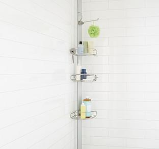 simplehuman Stainless Steel Tension Pole Shower Caddy