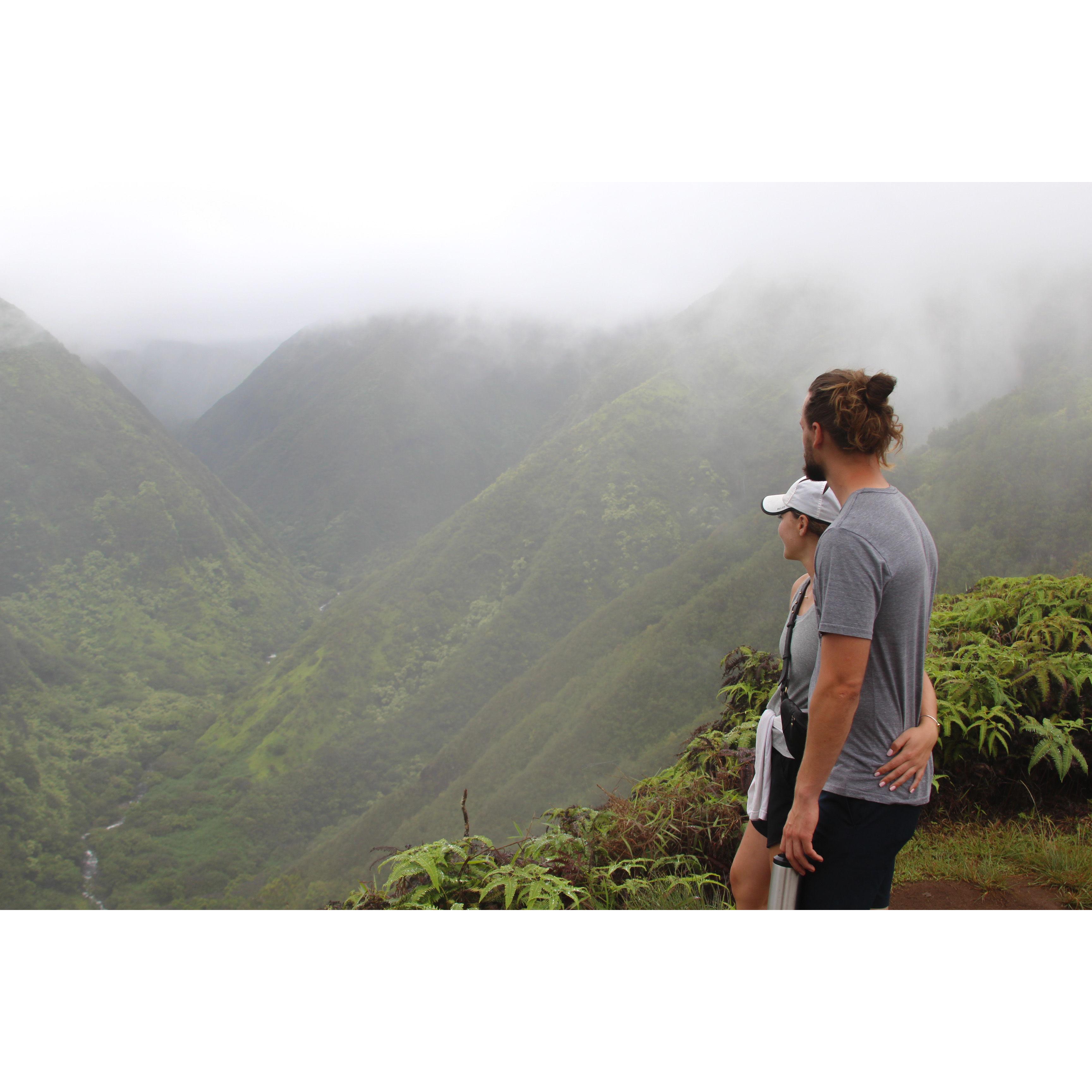 A very slippery but beautiful hike to Waihe’e Ridge