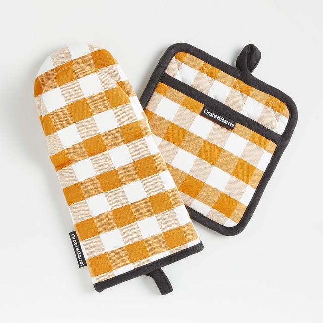 Buffalo Check Oven Mitt & Pot Holder, Set of 2