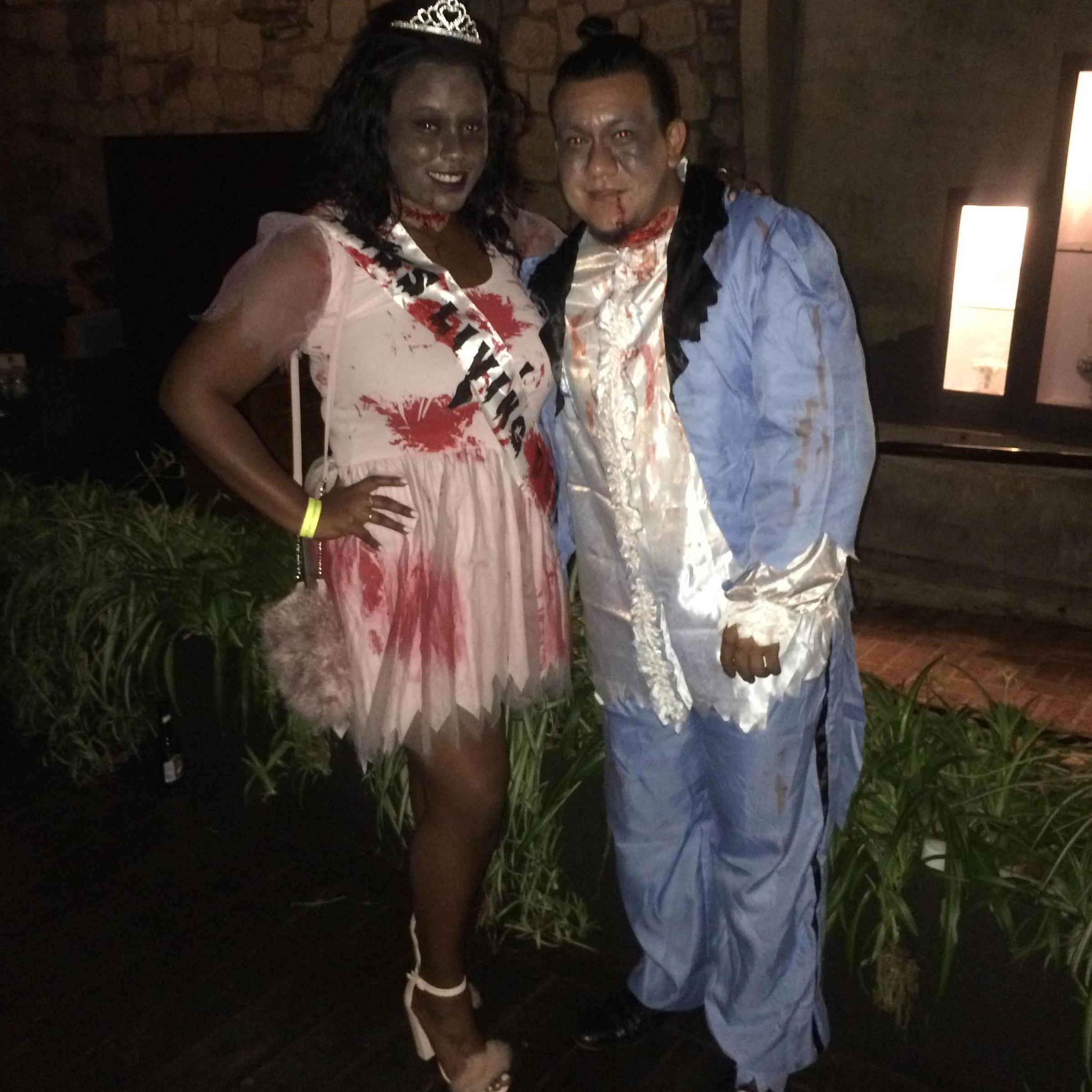 The first Halloween party we went to.