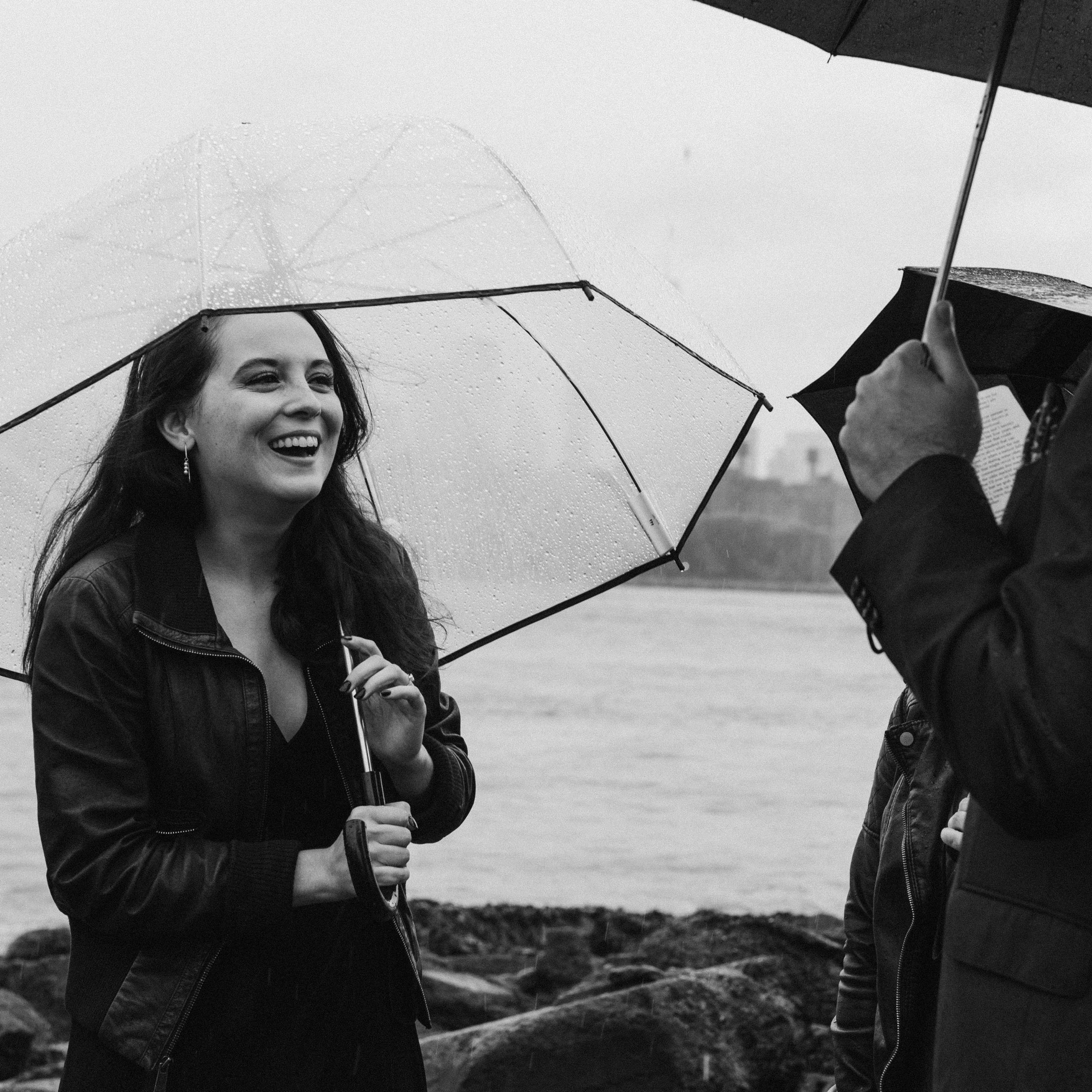 We both made lots of jokes in our vows.