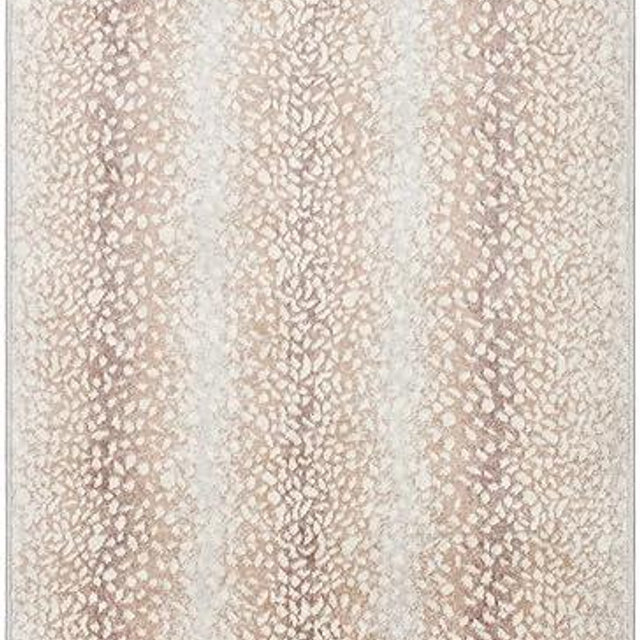 BoutiqueRugs Pointblank Animal Print Antelope Runner Rug - Contemporary Leopard Print Carpet for Hallway, Kitchen - Tan, Brown, Taupe, Cream - 2'7" x 7'3" (2x8)