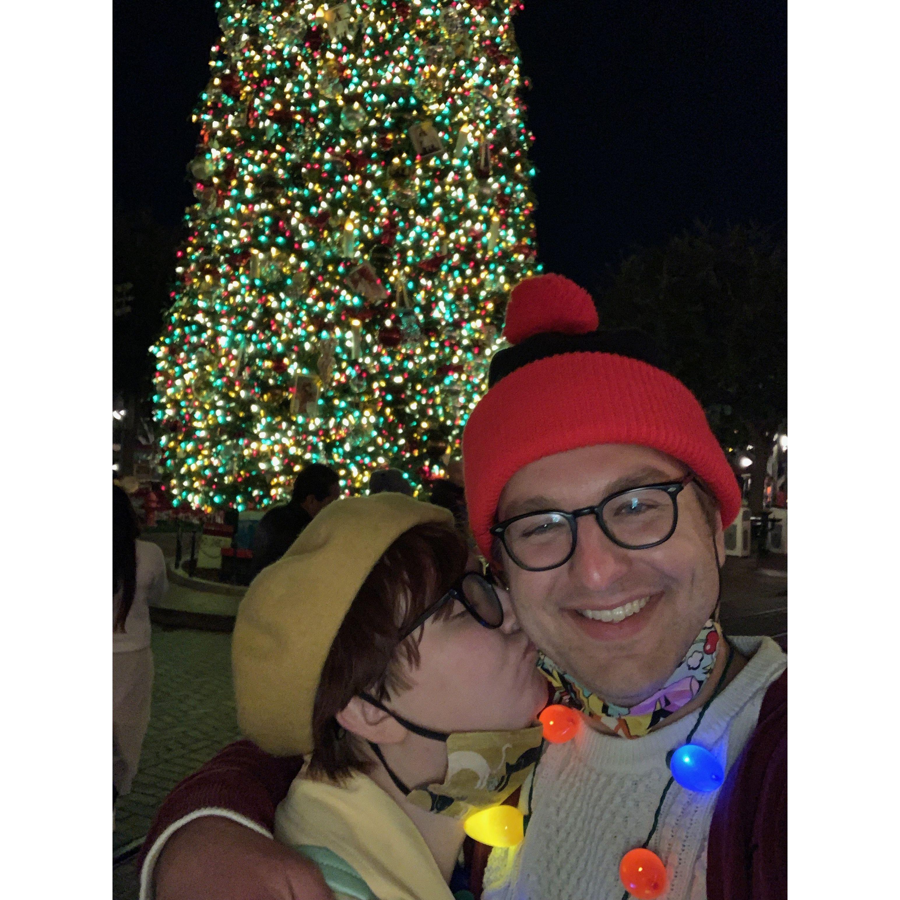 At Merriest Nites at Disneyland