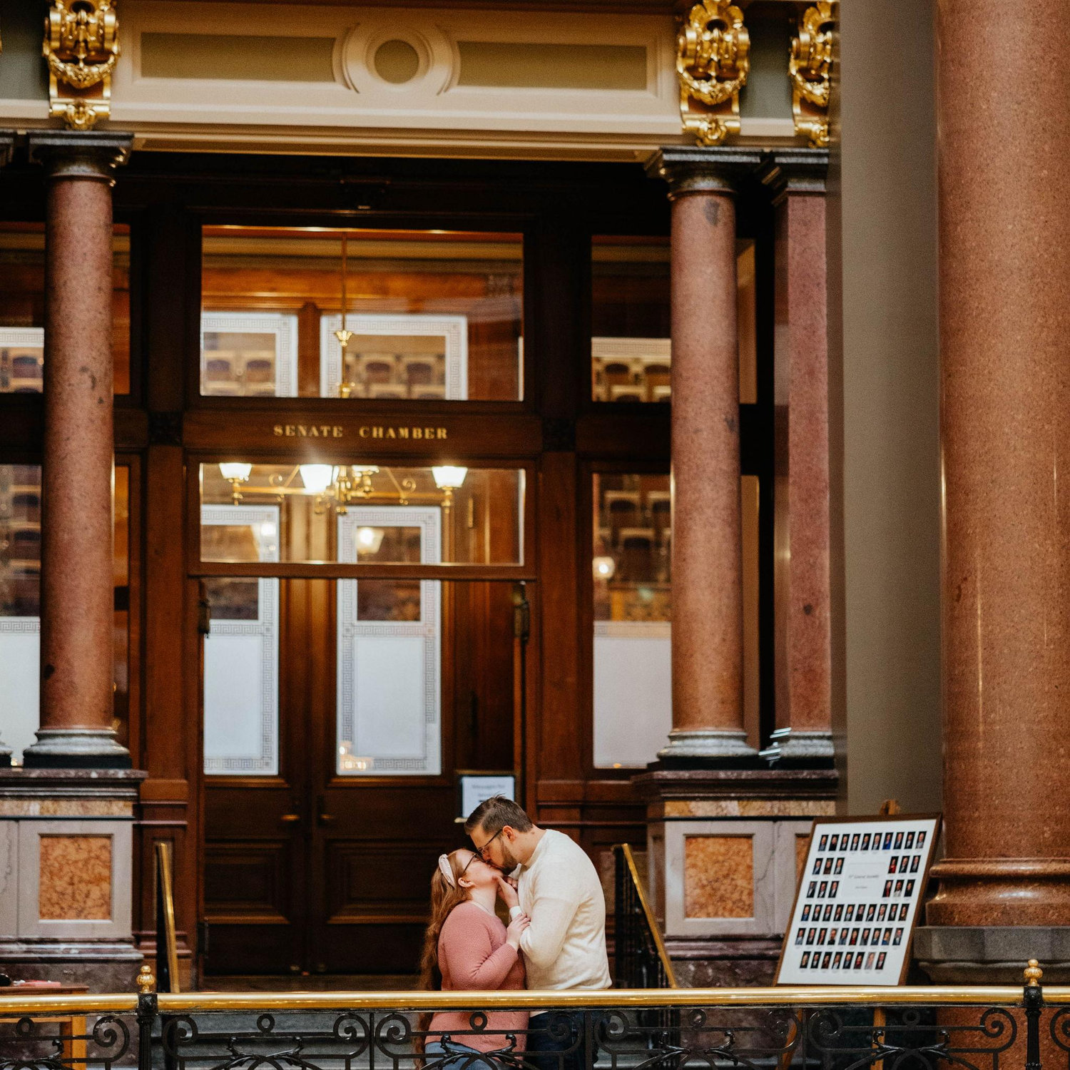 Our Engagement Photos at the Iowa State Capitol! -Courtesy of Peridot & Lace ❤️