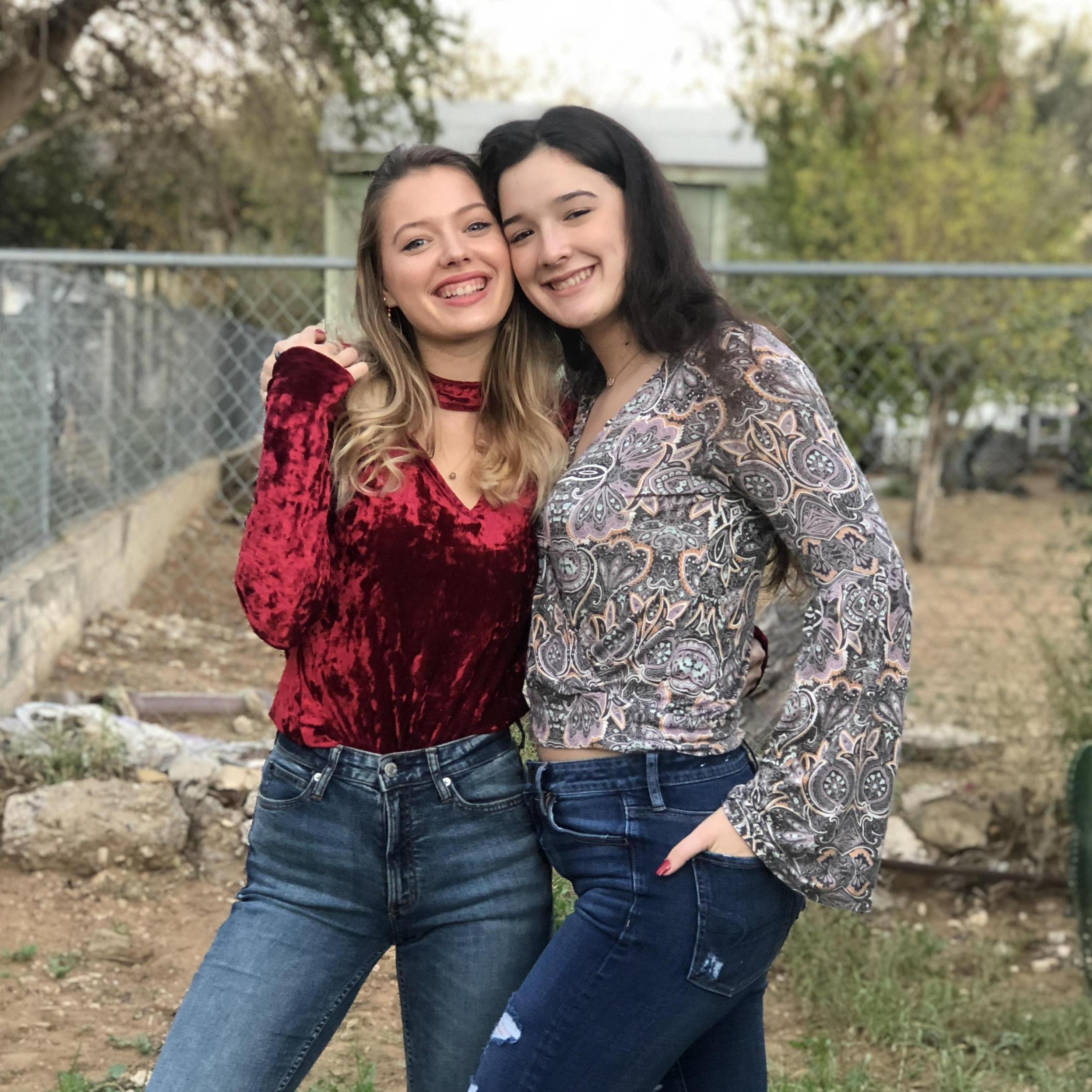 Marisa and Kaitlyn in Laredo!