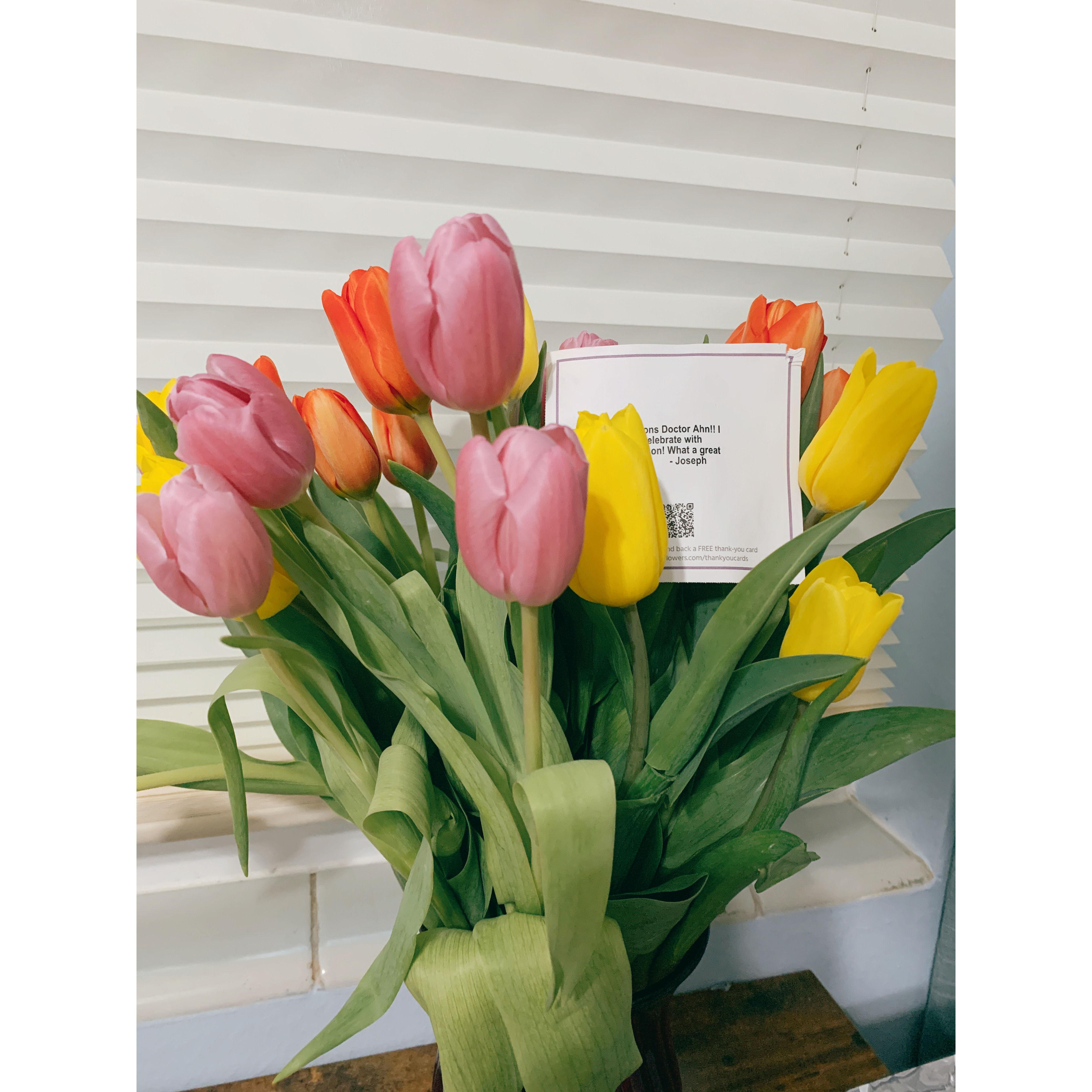 flowers Joseph sent Yoon after Yoon's successful defense