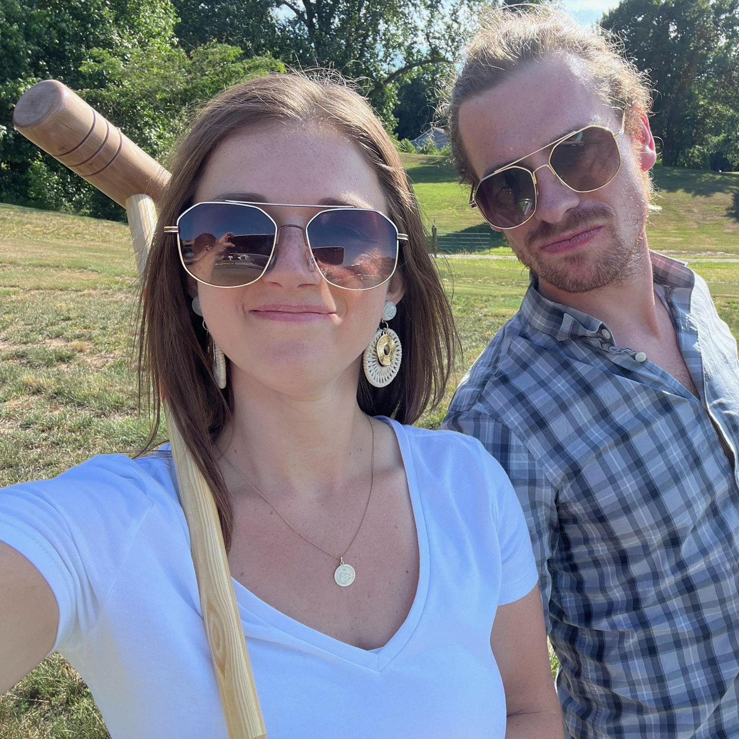 Croquet with the family