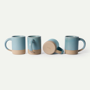 Oat Harvest Latte Mugs Quartet - Iris