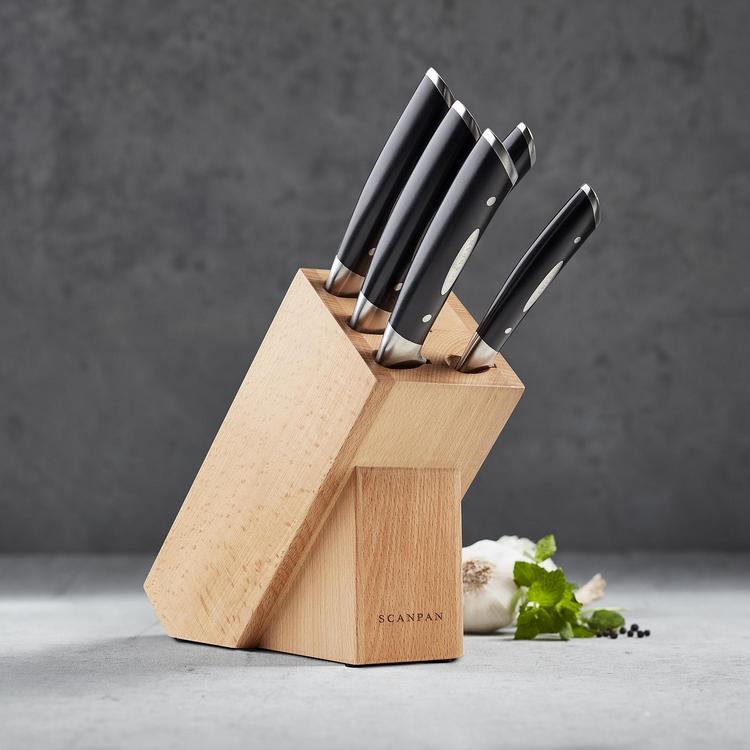 Scanpan Maitre D' 7pc Knife/Knives Block Set Stainless Steel Kitchen  Cutlery