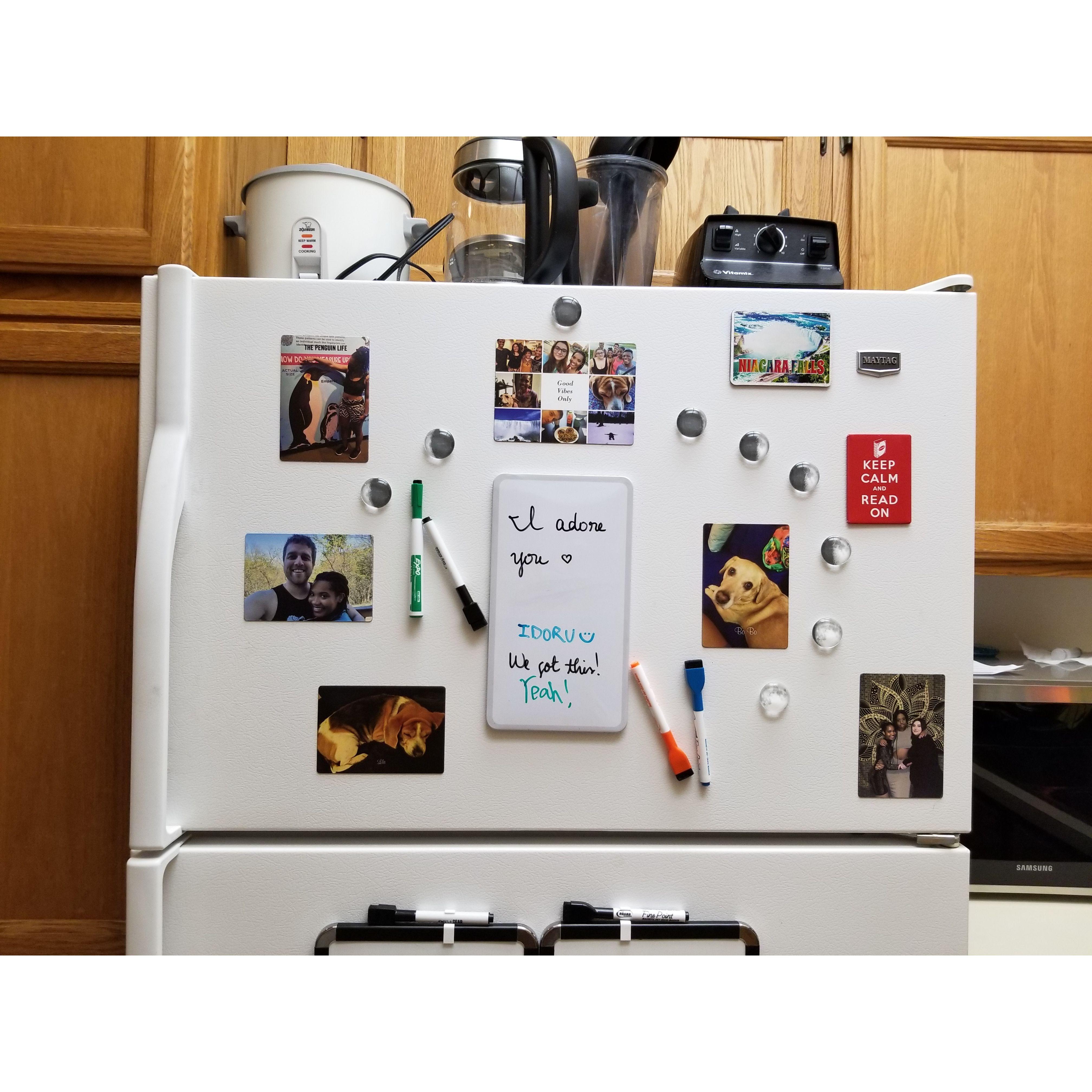 Grad school love & motivation via fridge communication.