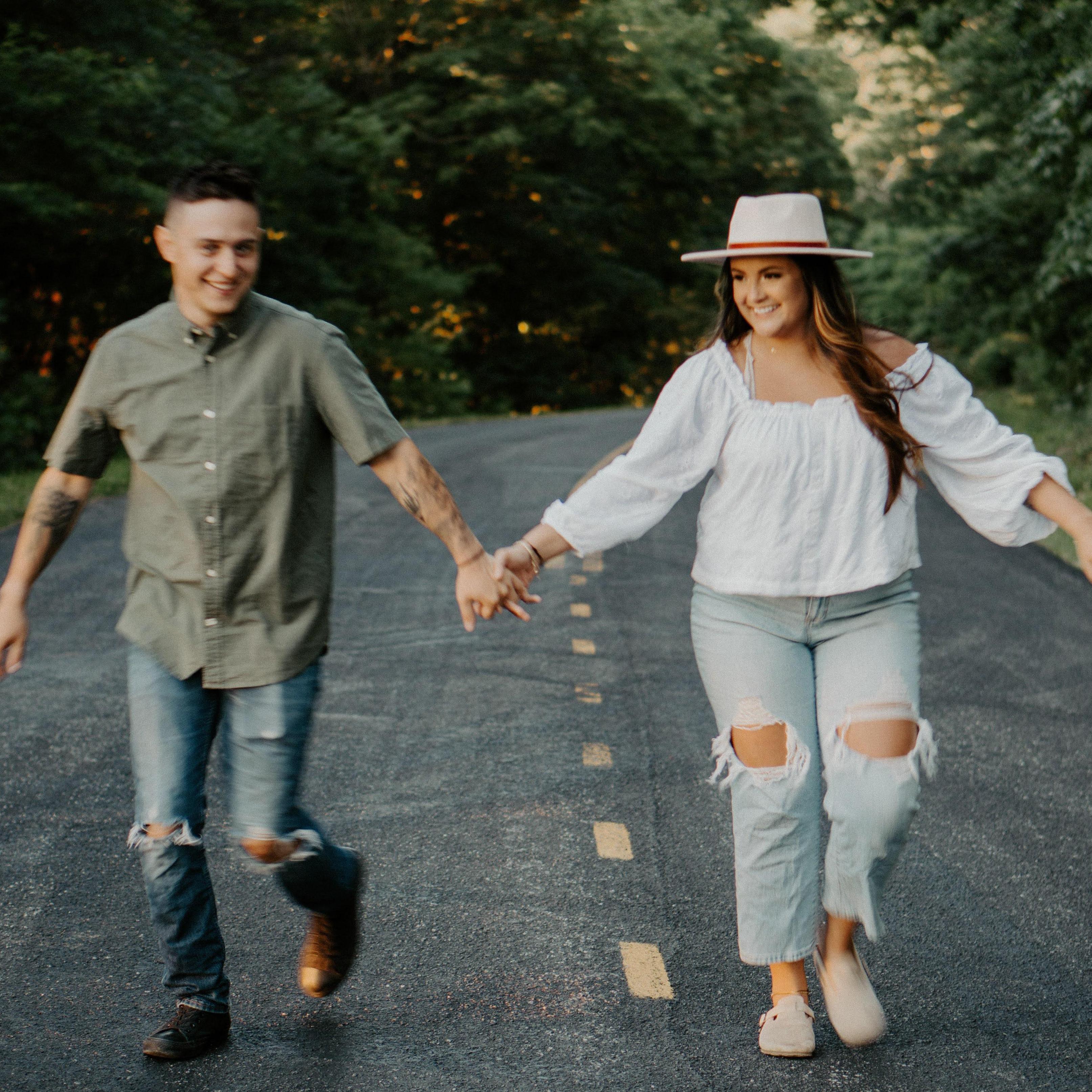 We like to hip check each other while walking. I (Lynelle) usually win.