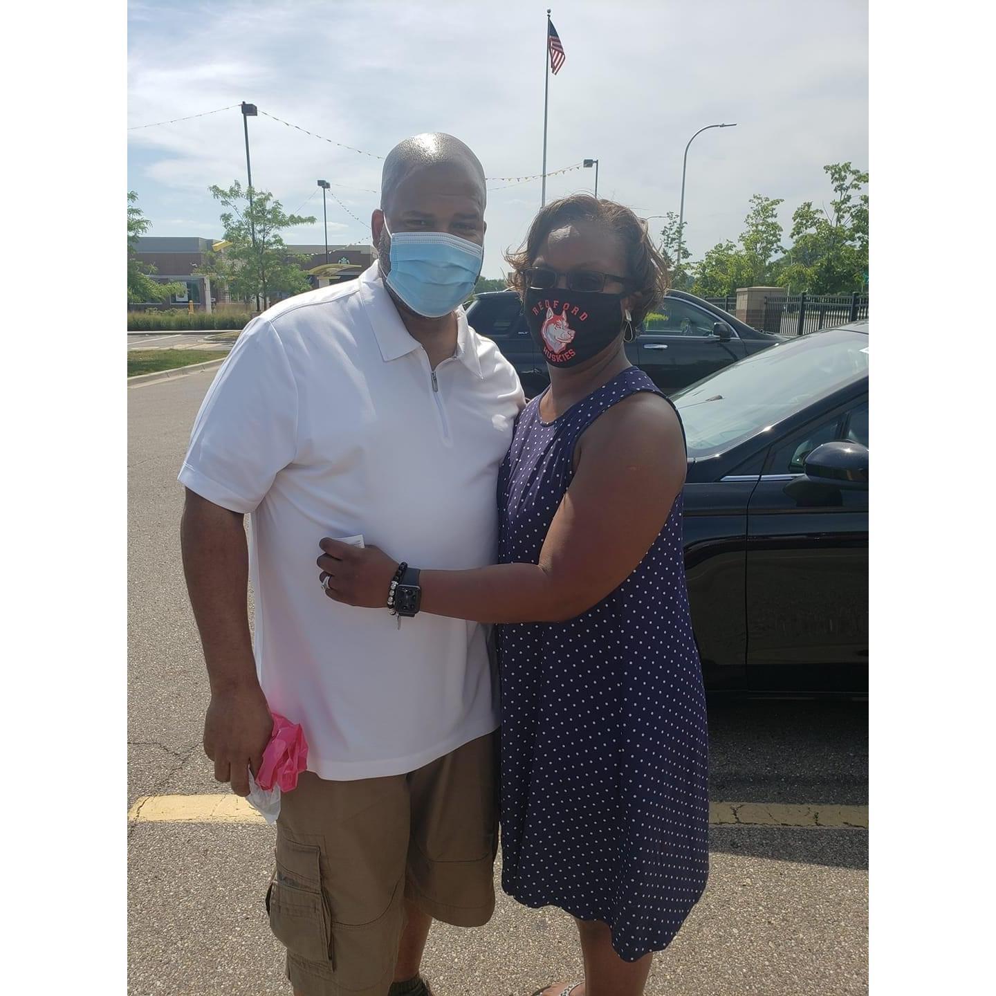 July 4, 2020 - We were engaged. We went back to the park in Detroit and he proposed and I said YES!!!