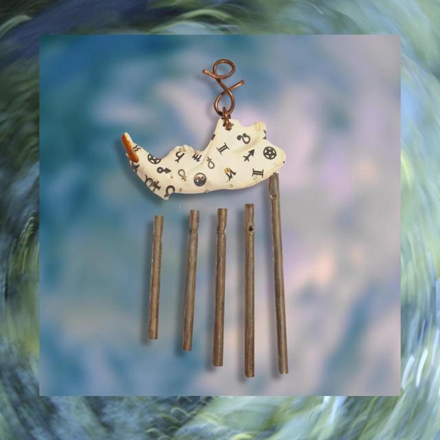 Windchime - Mystic Symbol Real Beaver Jaw Oddity