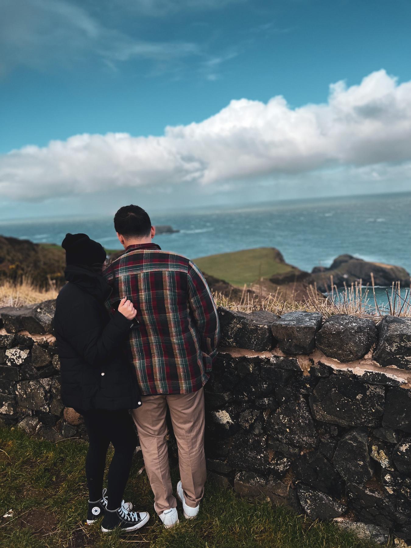 Us in Ireland, a day after we got engaged