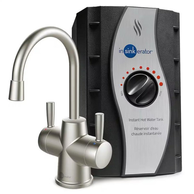 Hot250 Instant Hot and Cold Water Dispenser - satin nickel