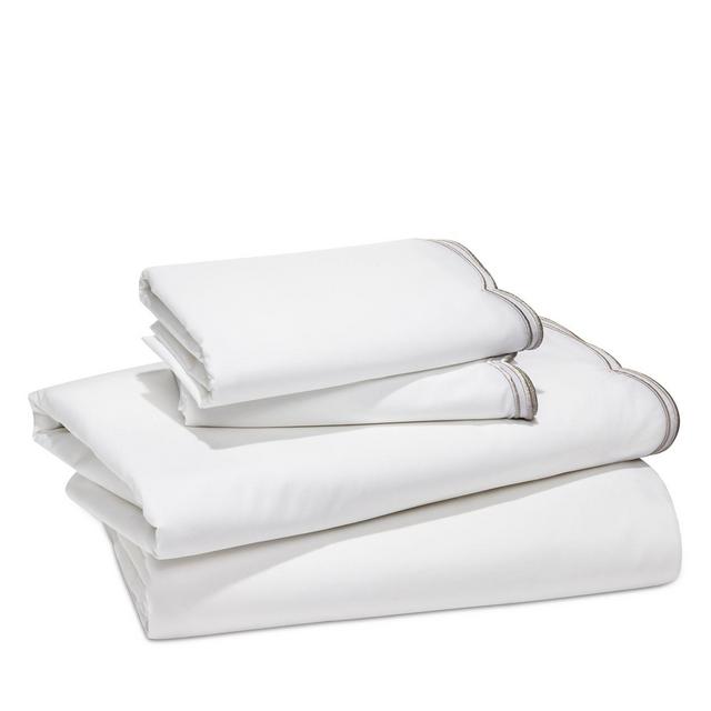 Sky Scalloped Sheet Set, Queen