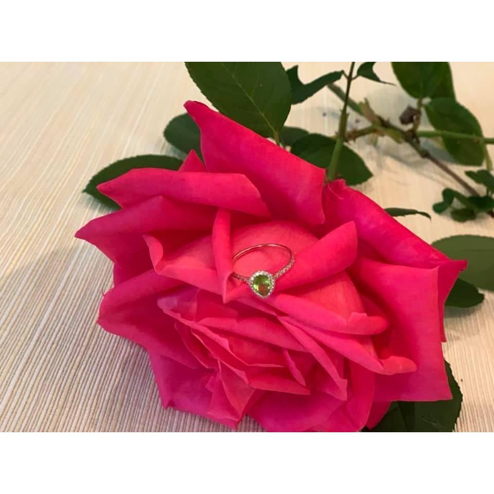 The engagement ring.
