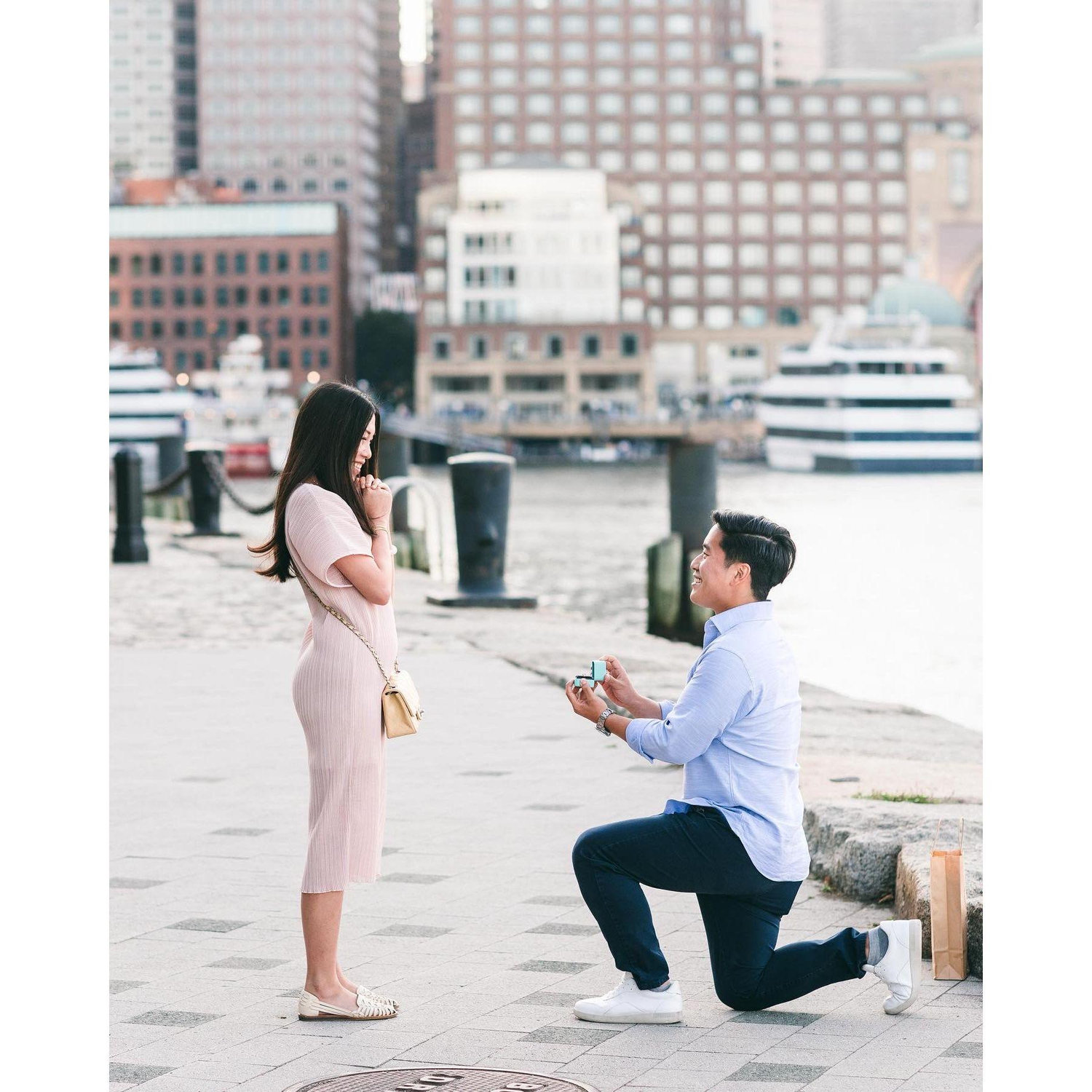 Sung proposed to Charis in Boston on September 2, 2023